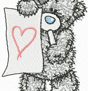 Teddy Bear painter embroidery design
