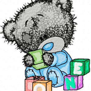 Tatty Teddy Bear play embroidery design