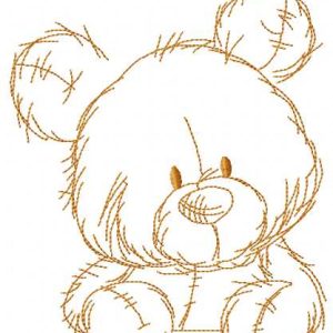 Teddy Bear watch embroidery design