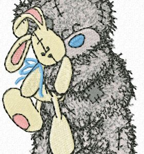 Teddy Bear with toy embroidery design