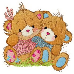 Teddy bear's picnic embroidery design