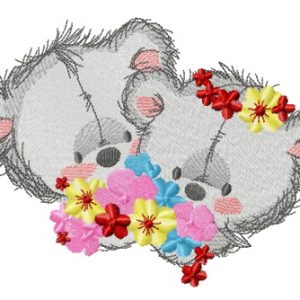 Teddy Bears wedding day 2 embroidery design
