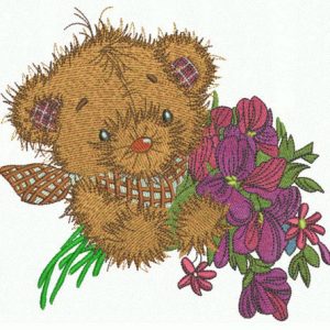 Teddy's bouquet 7 embroidery design