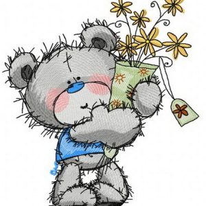 Teddy's bouquet 2 embroidery design