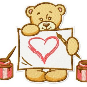 Teddy's painting 3 embroidery design