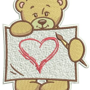 Teddy's painting 4 embroidery design