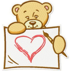 Teddy's painting 5 embroidery design