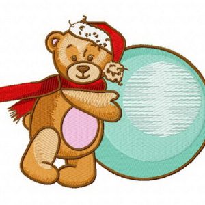 Teddy's winter 2 embroidery design