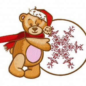 Teddy's winter 4 embroidery design