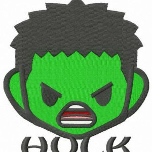 Teen Hulk head embroidery design