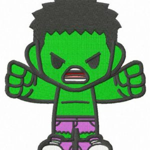 Teen Hulk embroidery design
