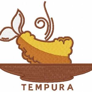 Tempura embroidery design