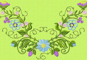 Tenderness embroidery design