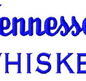 Tennessee whiskey embroidery design