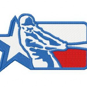 Texas league logo 2 embroidery design