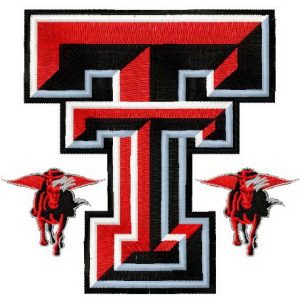 Texas Tech Red Raiders and Lady Raiders logo 2 embroidery design