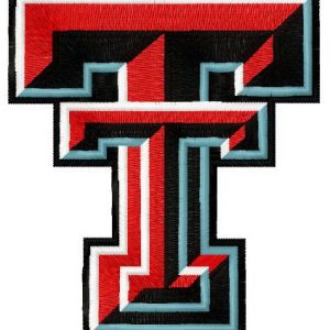 Texas Tech Red Raiders and Lady Raiders logo embroidery design