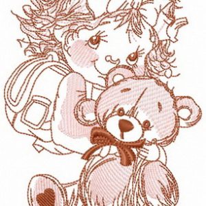 The best friend ever embroidery design