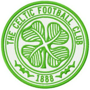 The Celtic FC logo embroidery design