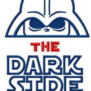 The dark side embroidery design