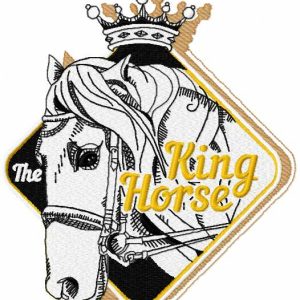 The King Horse embroidery design