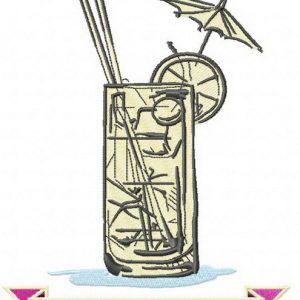 The most tasty cocktail embroidery design