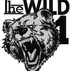 The wild one embroidery design