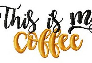 This is my coffee embroidery design