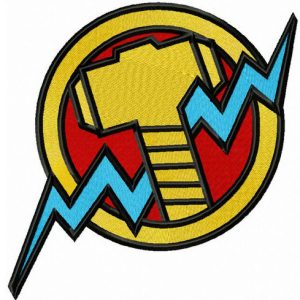 Thor's hammer embroidery design