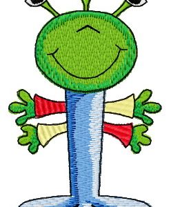 Three-eyed Nick embroidery design