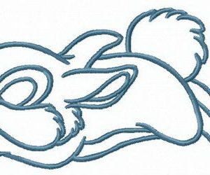 Thumper's dreams embroidery design