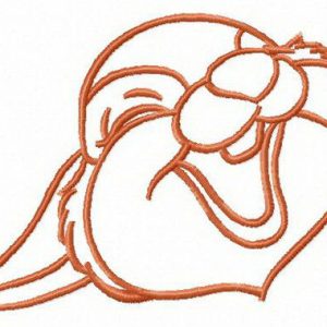 Thumper's funny joke embroidery design