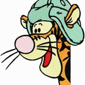 Tigger Baseball embroidery design
