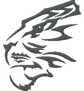 Tribal tiger 11 embroidery design