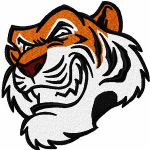 Tiger head 3 embroidery design