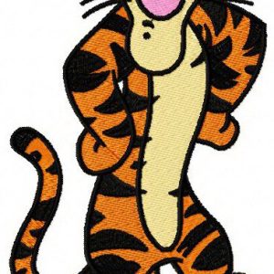 Tigger resents embroidery design
