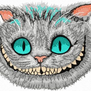 Cheshire Cat 3 -Tim Burton style embroidery design