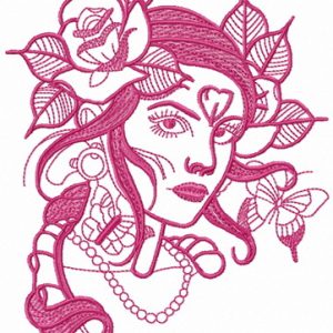 Time fairy 4 embroidery design