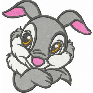 Timid Thumper embroidery design