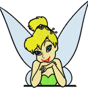 Cute Tinkerbell embroidery design