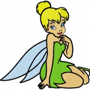 Tinkerbell look embroidery design
