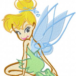 Tinkerbell scetch embroidery design