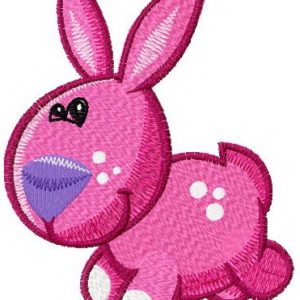 Tiny bunny embroidery design