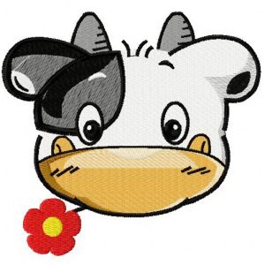Tiny cow 2 embroidery design