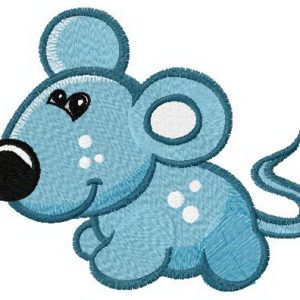 Tiny mouse embroidery design