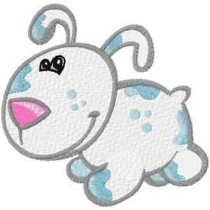 Tiny puppy embroidery design