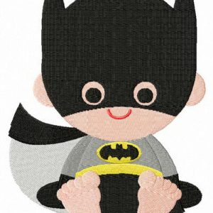 Toddler Batman embroidery design