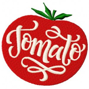 Tomato embroidery design