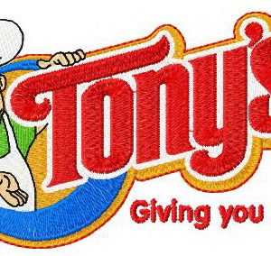 Tony's logo embroidery design