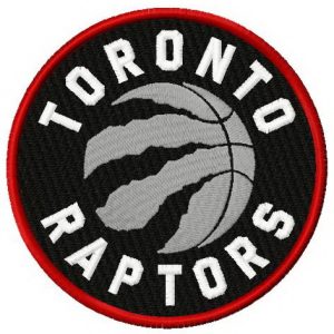 Toronto Raptors logo embroidery design